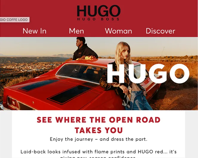 HUGO BOSS Newsletter — Diseño de email marketing 2026