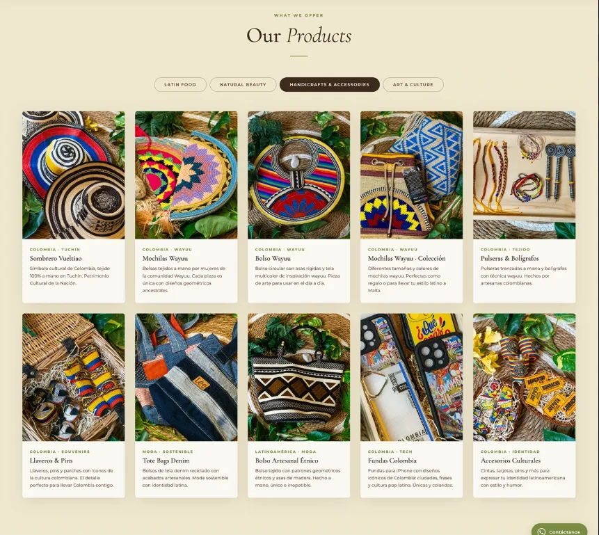 MAIZ Concept Store — Diseño de sitio web e-commerce 2025